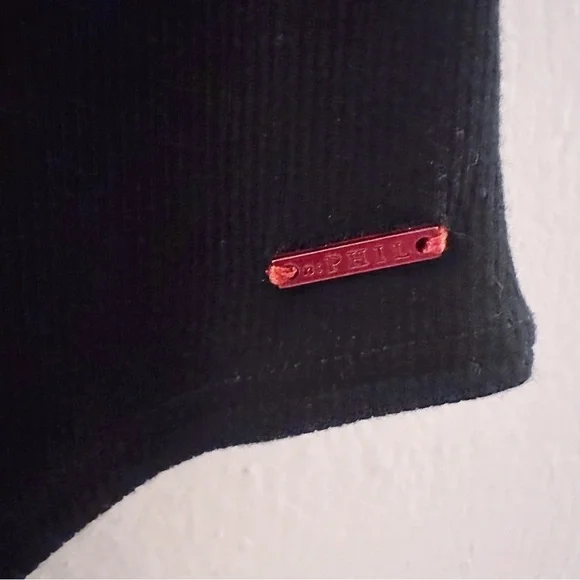 N: Philanthropy Ribbed Bodysuit Sleeveless Turtleneck Tank Black - Picture 4 of 8